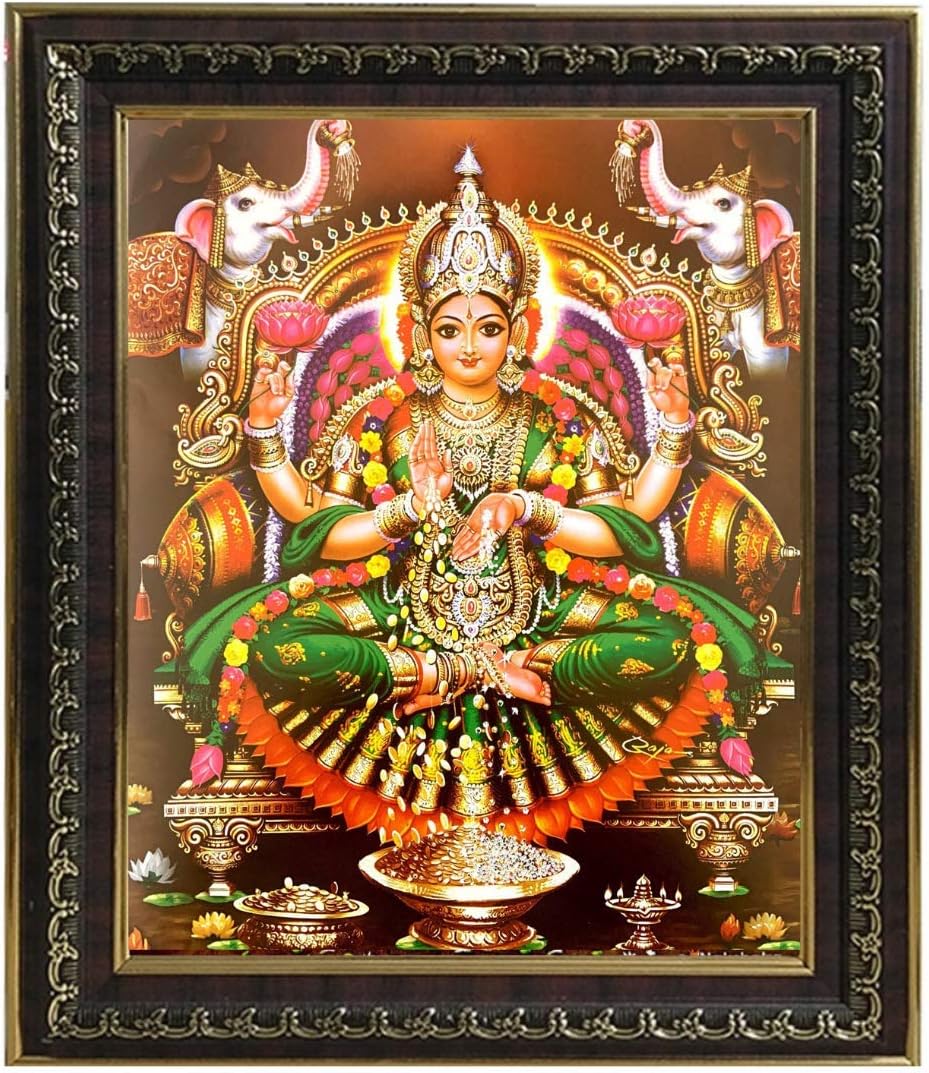 Puja N Pujari Fiber Wall Photo Frame (11.5 x 14.5 inch, Brown) , fabric ,fabric, fabric