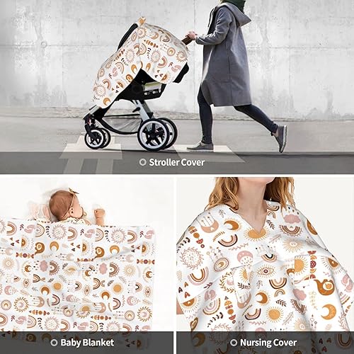 Miniatura 6 de Funda de asiento de coche Panda en invierno y verano, funda de lactancia para mamá, cosas de panda para bebés, niños y niñas, recién nacidos