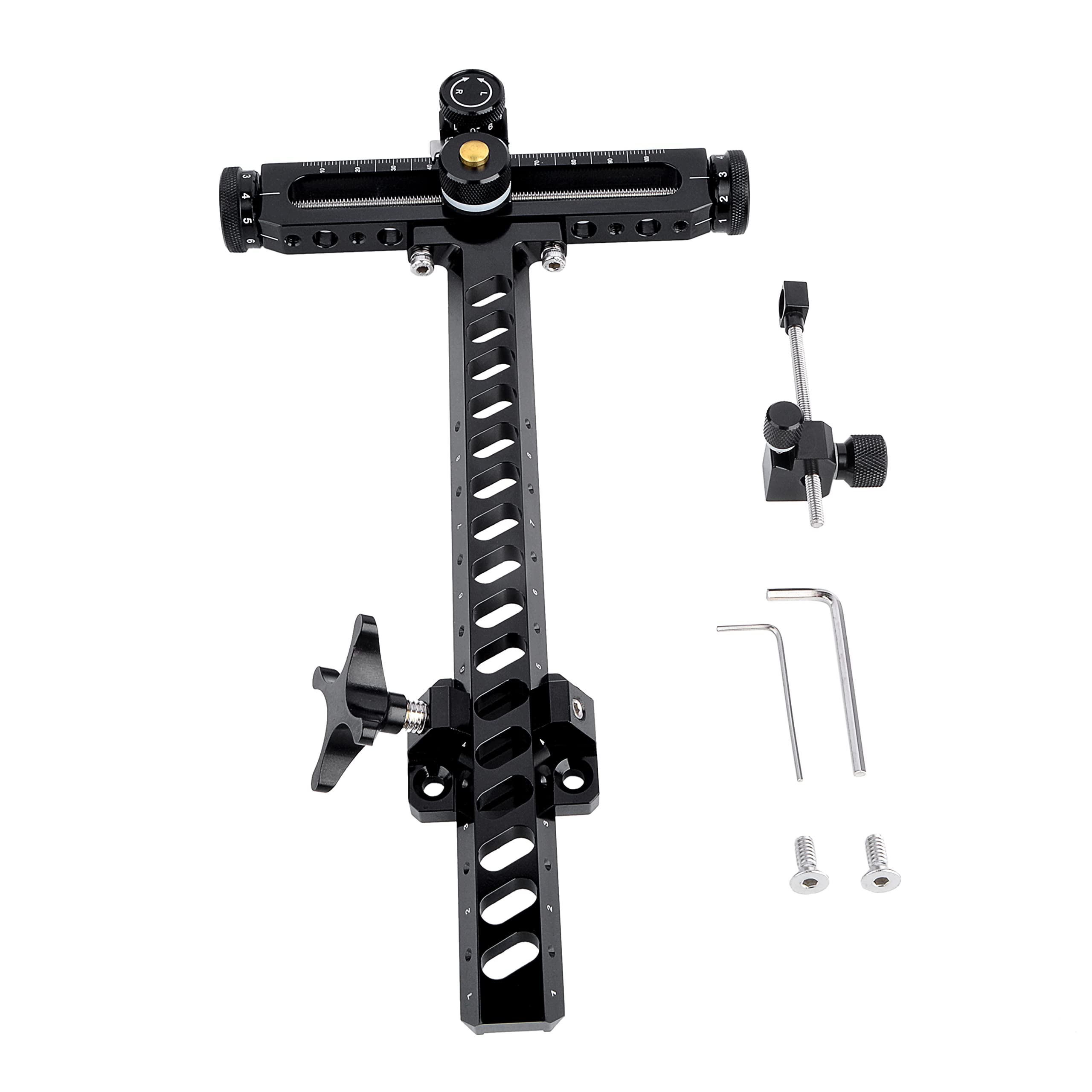 Recurve-Bogenvisier,Bogenschießen-Visier,Aluminiumhalterung,Recurvebow Sight,Recurve-Visier RH&LH