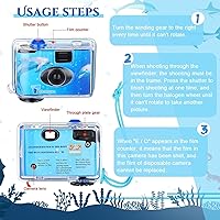 Vista 2 de Fujifilm QuickSnap Impermeable 35mm Cámara de Un Solo Uso con Unidad Flash USB Sandisk de 32 GB y Paño de Limpieza de Microfibra PixiBytes