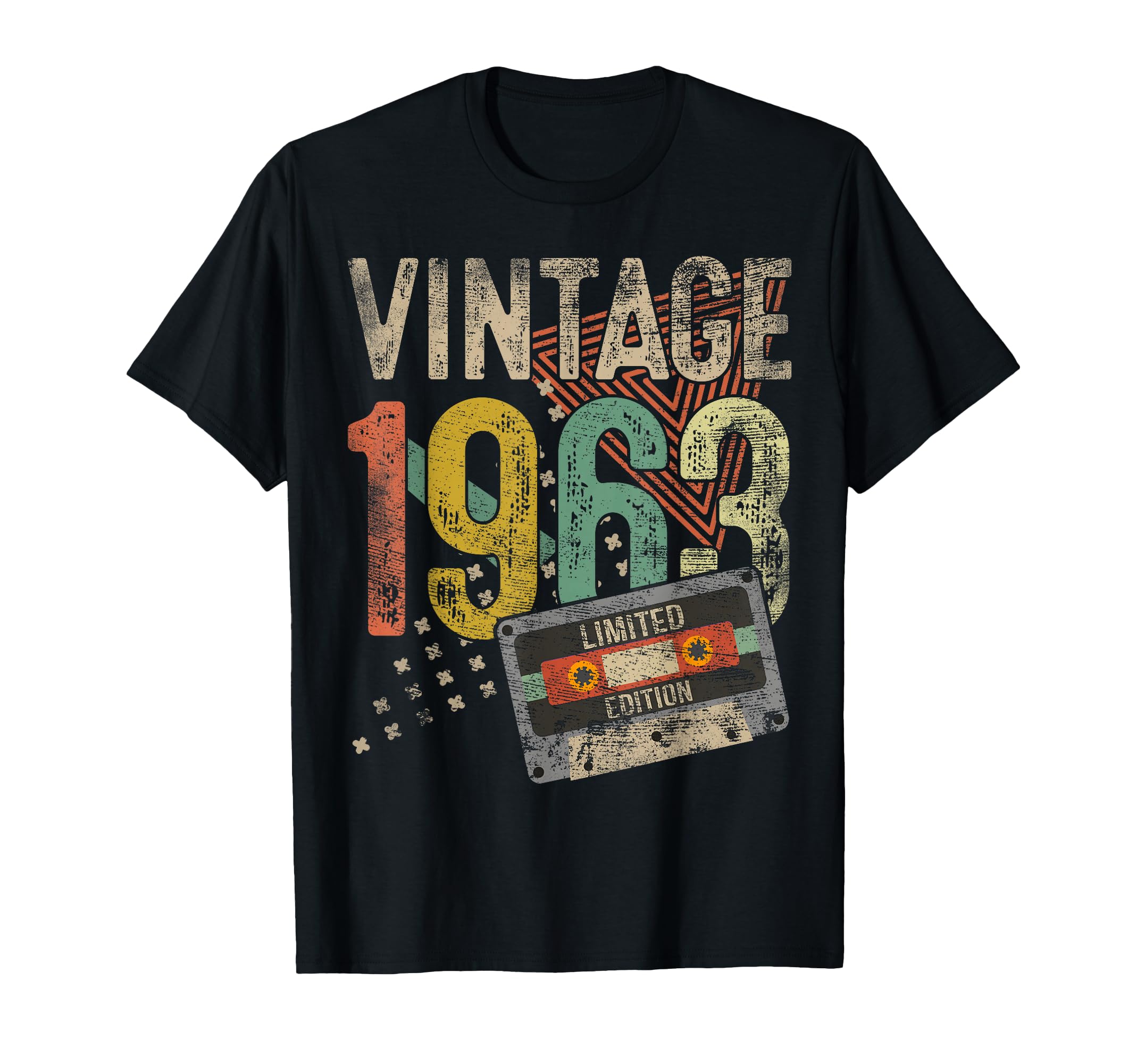 Vintage 1963 Tape 63rd Birthday Gift Men Women 63 Year Old T-Shirt