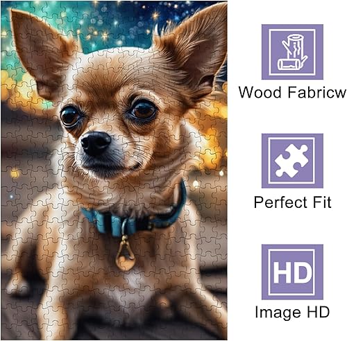 Miniatura 2 de Rompecabezas para adultos de 500 piezas, regalos temáticos de arte impresionista, Chihuahua (perro), arte de diseño único personalizado, desafío