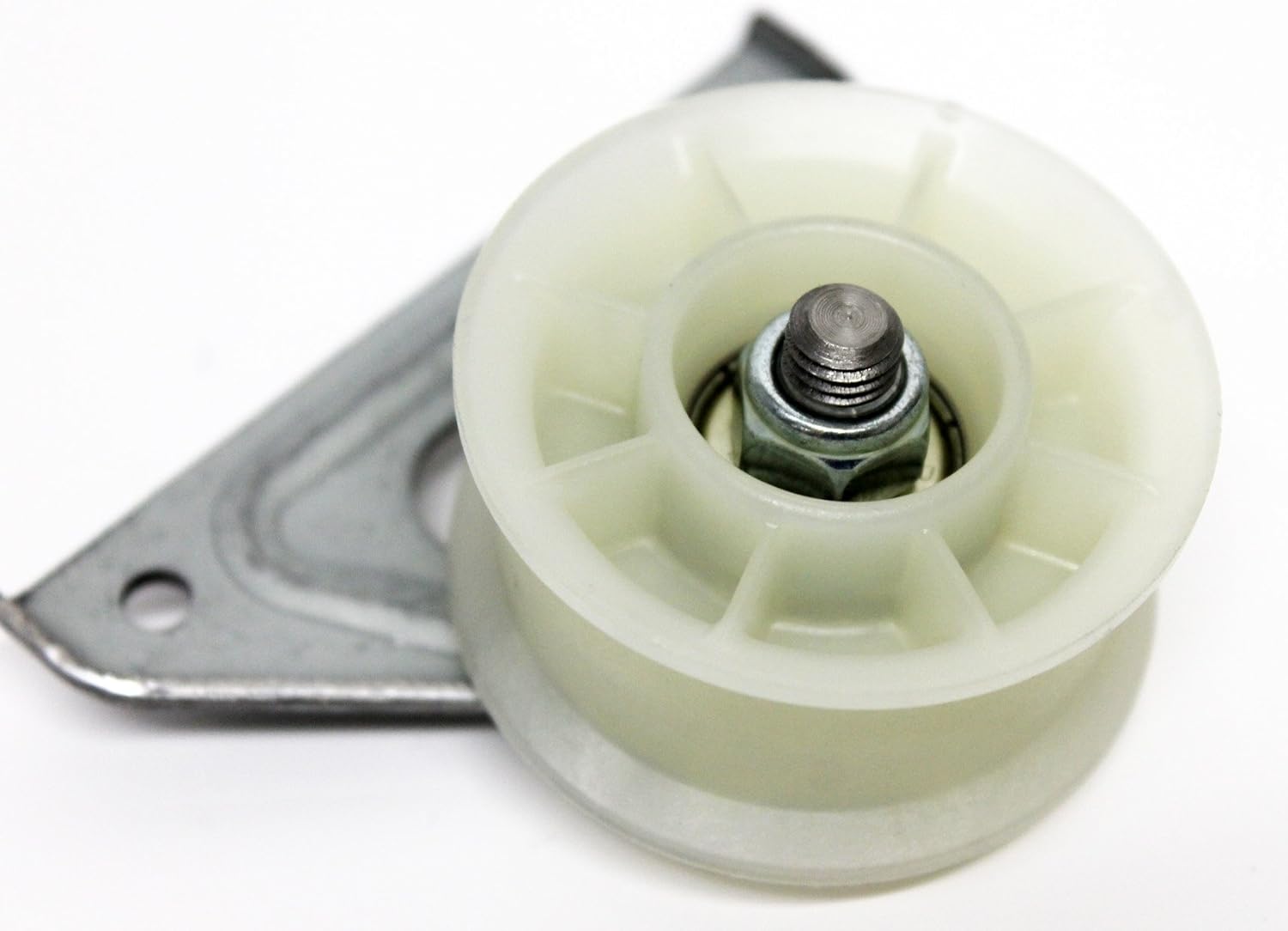 NEW IMPROVED JOCKEY PULLEY AND FIXING BRACKET TO FIT WHIRLPOOL,HOTPOINT