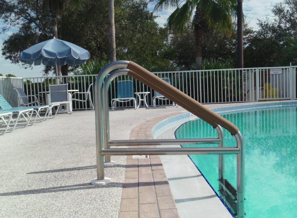 Pool Handrail Cover: Secure-Grip Advanced Non-Slip Material 14.5" (Inches) : Patio, Lawn & Garden