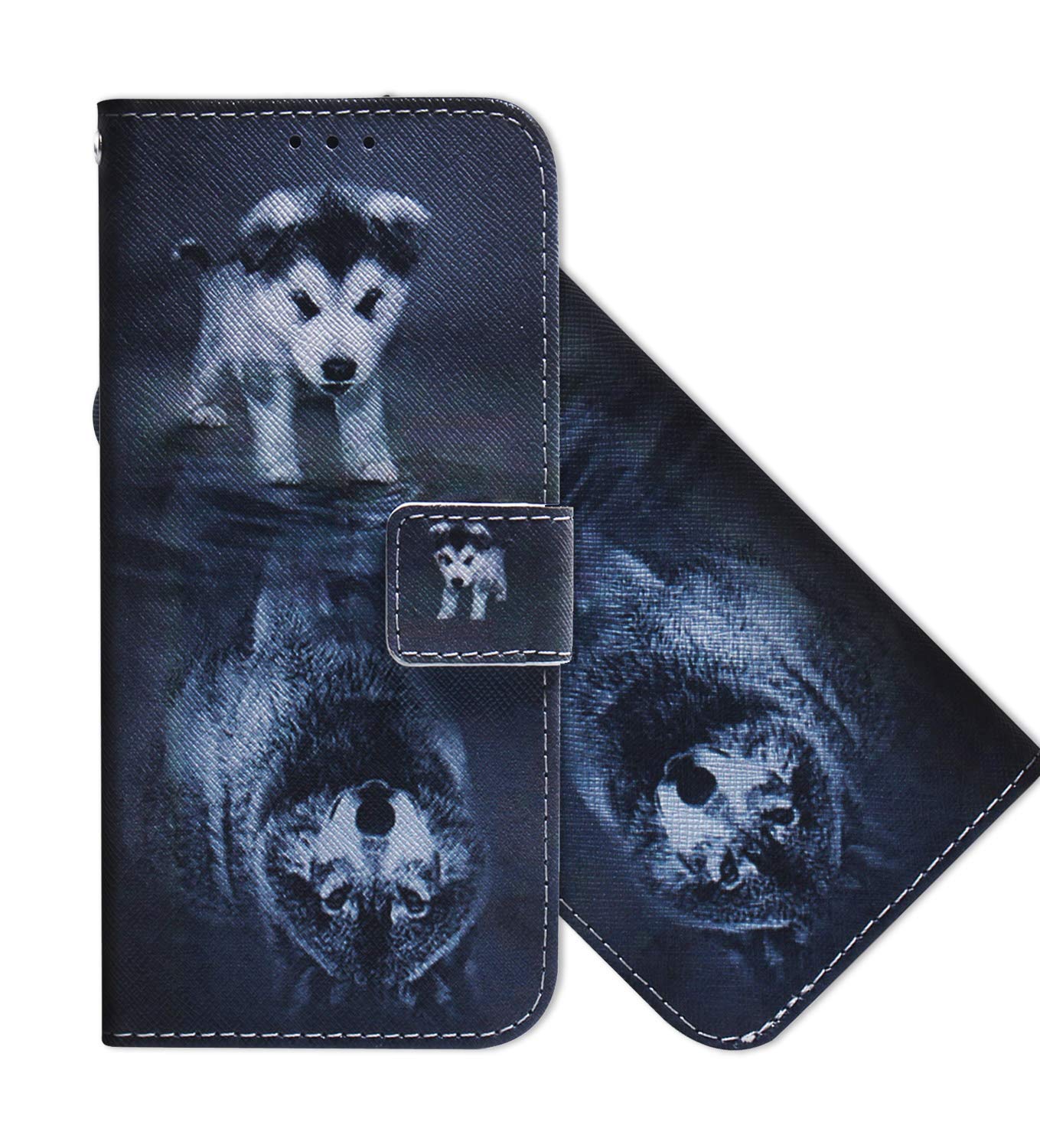 Cover Motorola Moto G4 Plus Con Custodia-portafoglio In Pelle Artificiale, Flip Cover Con Supporto E Chiusura Magnetica (Panda 2) - 2