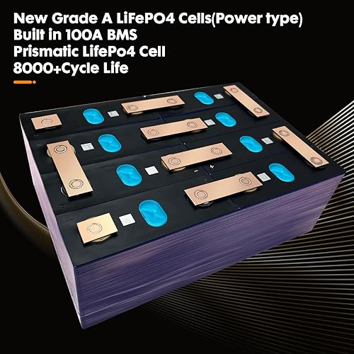 Miniatura 5 de GuaiGLong Batería LiFePO4 de 12 V 80 Ah, batería de motor de arrastre integrada 100 A BMS 1024Wh, más de 8000 baterías de litio de ciclo profundo de