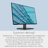 Dell 27 Monitor - SE2726D, QHD (2560x1440), 144Hz, IPS, 1ms MPRT, AMD FreeSync, 99% sRGB, VESA (100x100mm), DisplayPort, HDMI, 3 Year Warranty, Black - 4