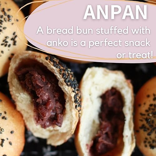 Miniatura 8 de Anko Pasta de frijoles rojos japoneses certificada orgánica 1058oz pasta de frijoles rojos colados KOSHIAN paquete de 1