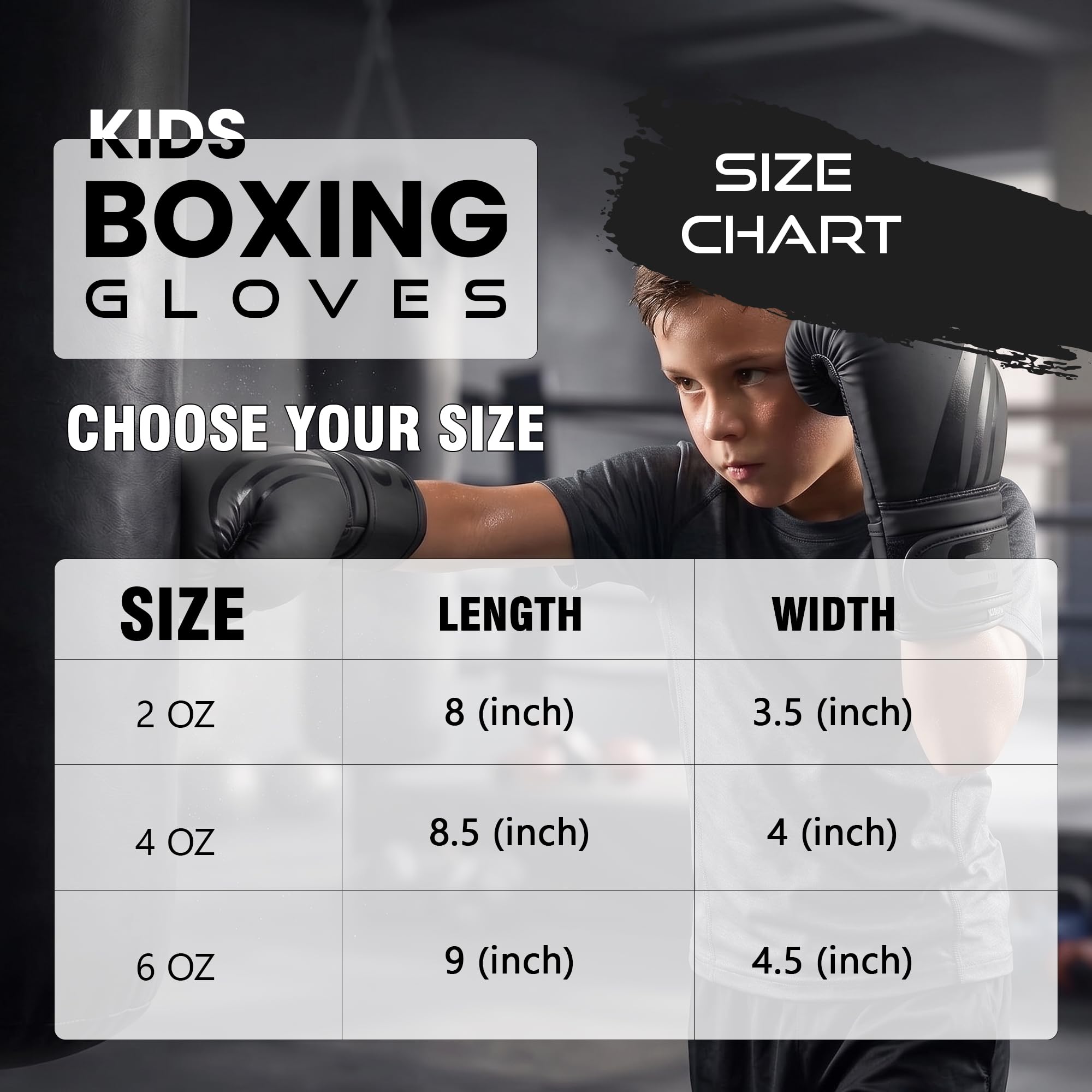 SAWANS Guantoni da Boxe per Bambini 2 Oz 4 6 Oz Sparring Kickboxing MMA