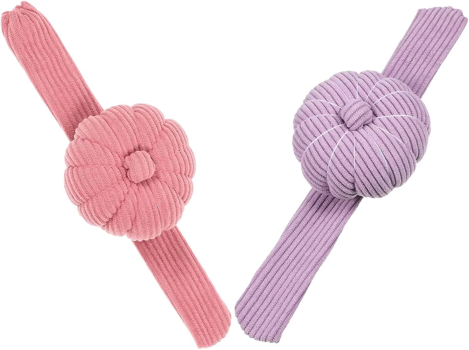 Pincushions 2Pcs Soft Corduroy Wrist Pin Cushion Wearable Needle Holder Slap Bracelet for Sewing and Embroidery Tools Cute