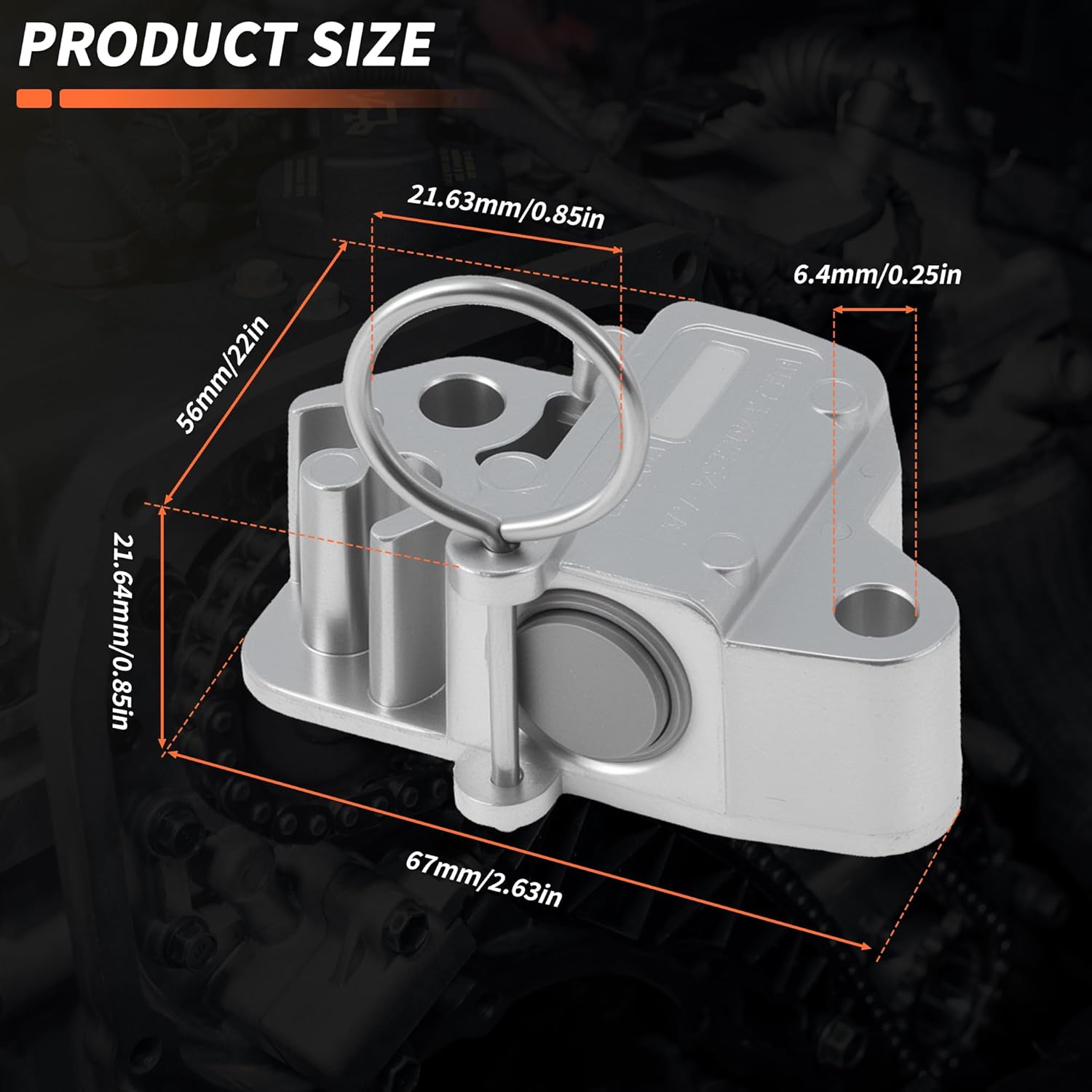 2pcs Timing Chain Tensioner for Land Rover Discovery 2017-2019 for Land Rover LR4 2010-2016 Engine Chain Tensioner for Land Rover Range Rover 2010-2019 Replace LR095472