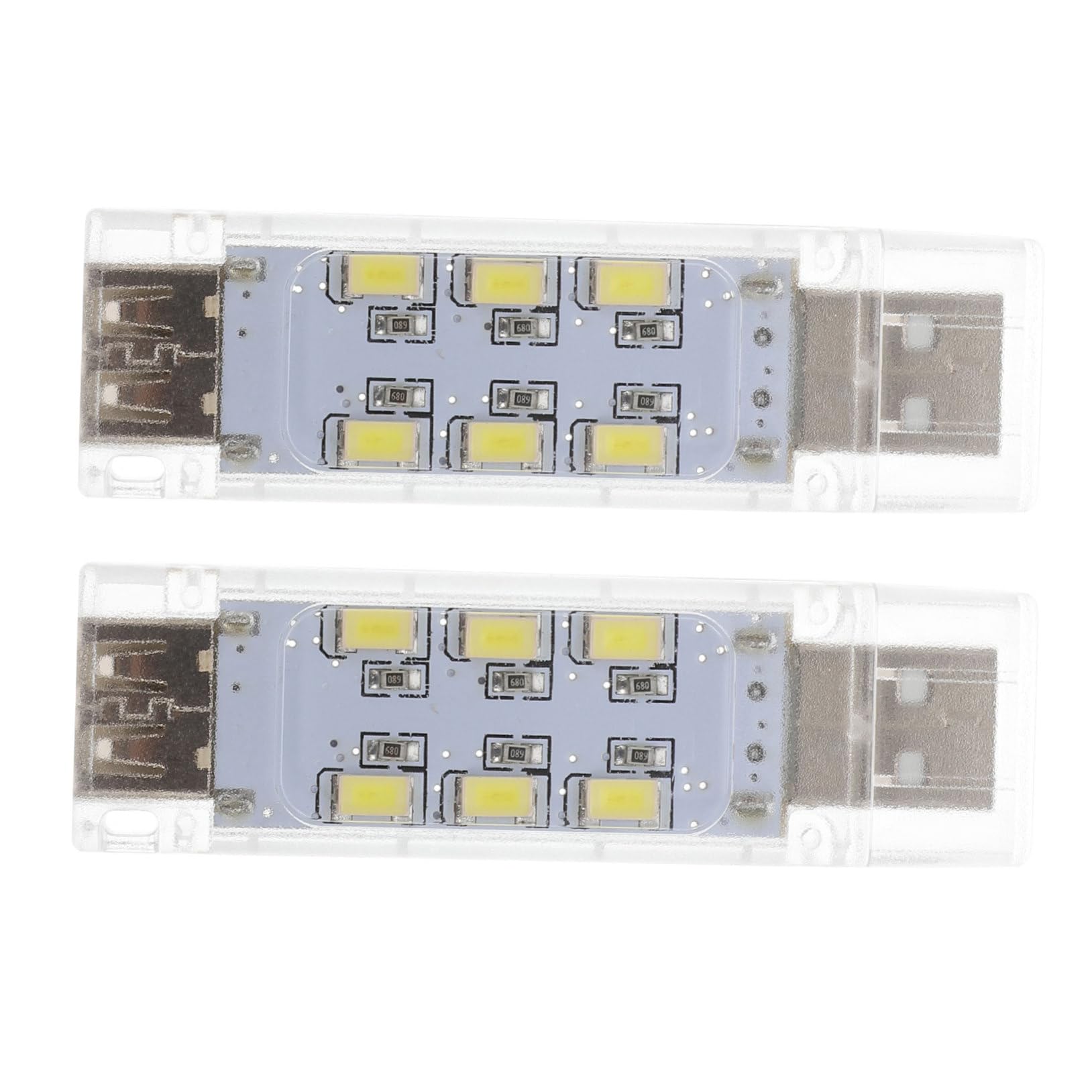 Mipcase 2pcs USB Rechargeable Led Light Portable Computer Lamp for Night Reading for Laptop and Keyboard Use for and Camping