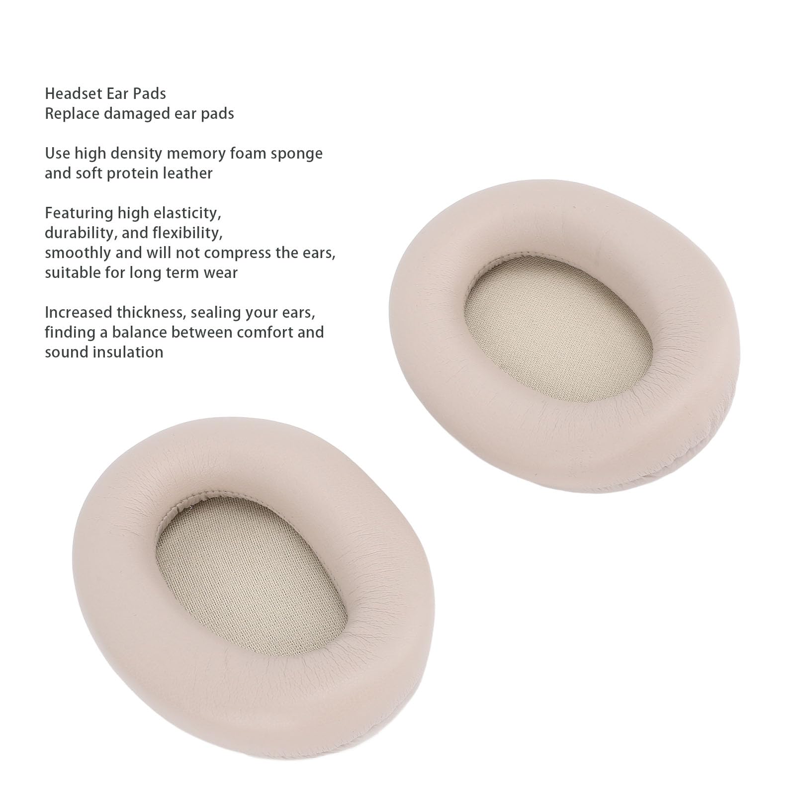 lyrlody Cuscinetti Auricolari di Ricambio per WH1000XM3, Pelle Proteica