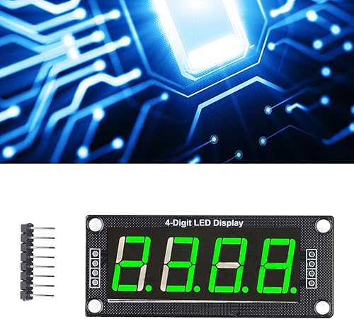Vista 17 de 4 módulos de segmento digital Tm1637 Pantalla digital LED de 4 dígitos de 7 segmentos Pantalla digital LED de 0.56 pulgadas, pantalla de reloj
