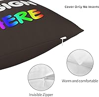 Vista 217 de Funda de almohada personalizada con nombre de texto fotográfico, funda de almohada impresa de dos lados para cumpleaños, Navidad, aniversario