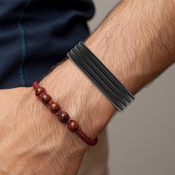 LOKEKEロック Google Fitbit Air対応 交換用シリコンストラップ - 交換用シリコン腕時計ストラップ Google Fitbit Airアクセサリー対応 快適でソフトブラック
