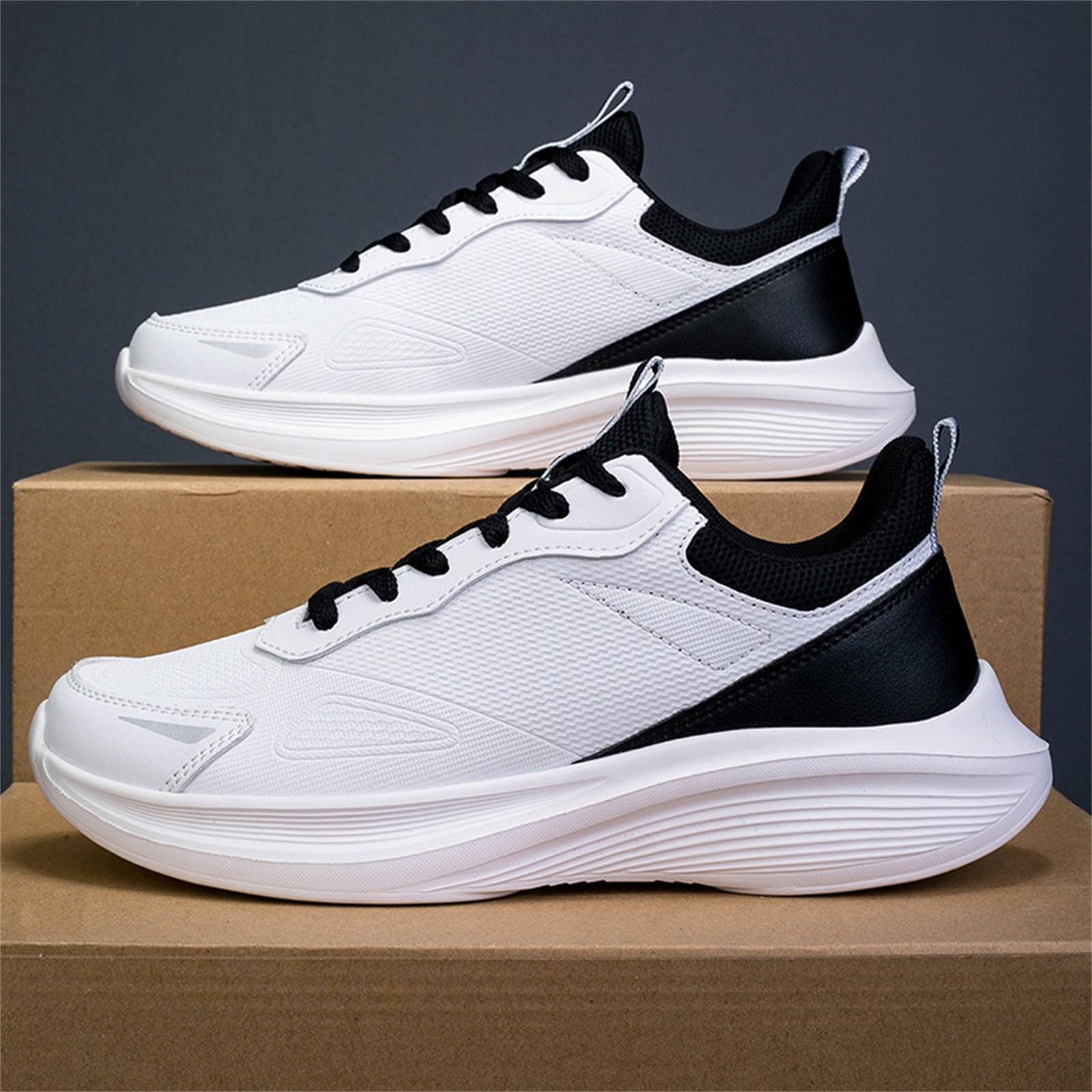 Zapatillas de deporte para hombre de ajuste ancho, zapatillas de