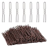 Vista 20 de Tbestmax 300 alfileres de pelo en forma de U, para ballet, red de pelo para mujer, 2.8 in, color negro