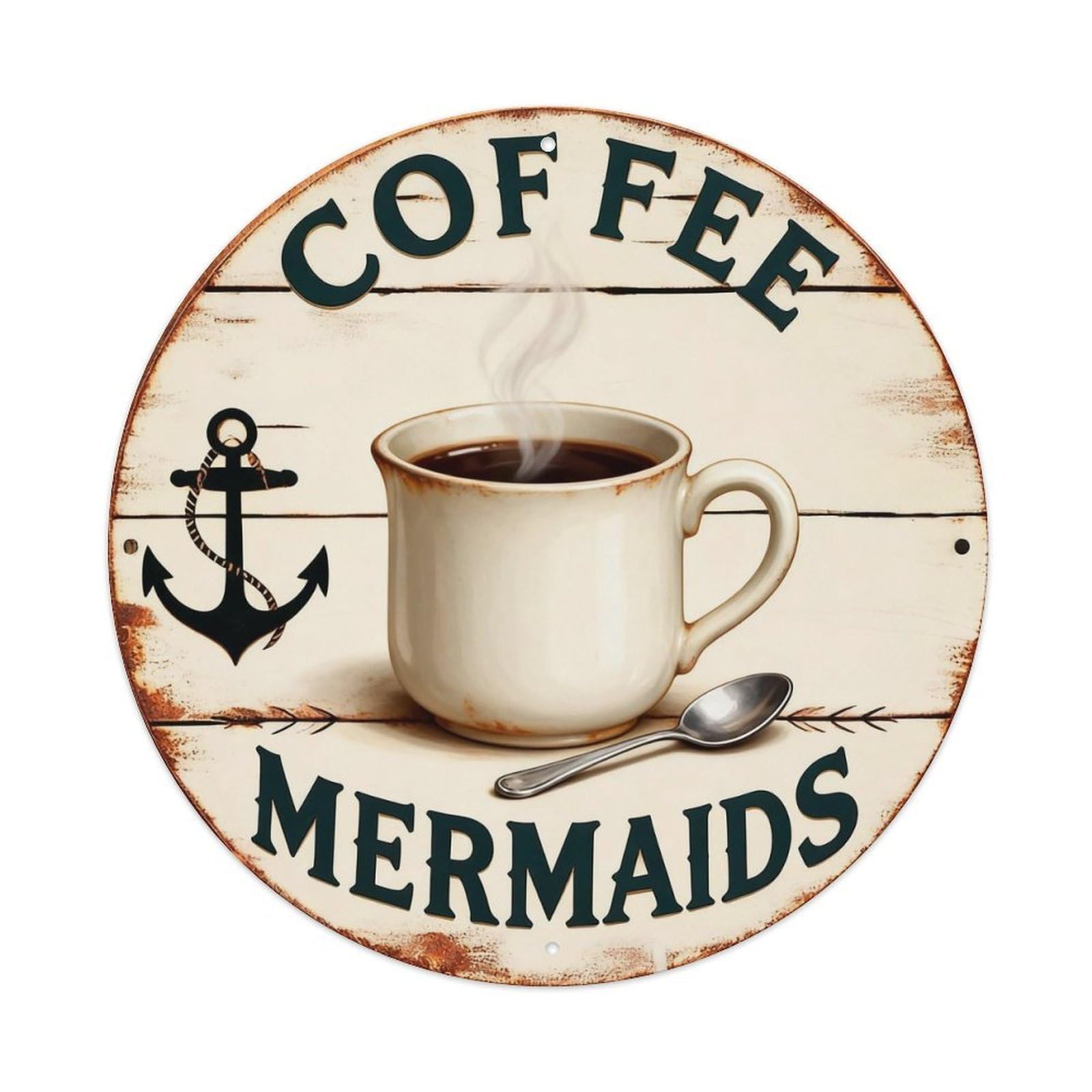 Coffee Sign Metal Tin Sign Plaque