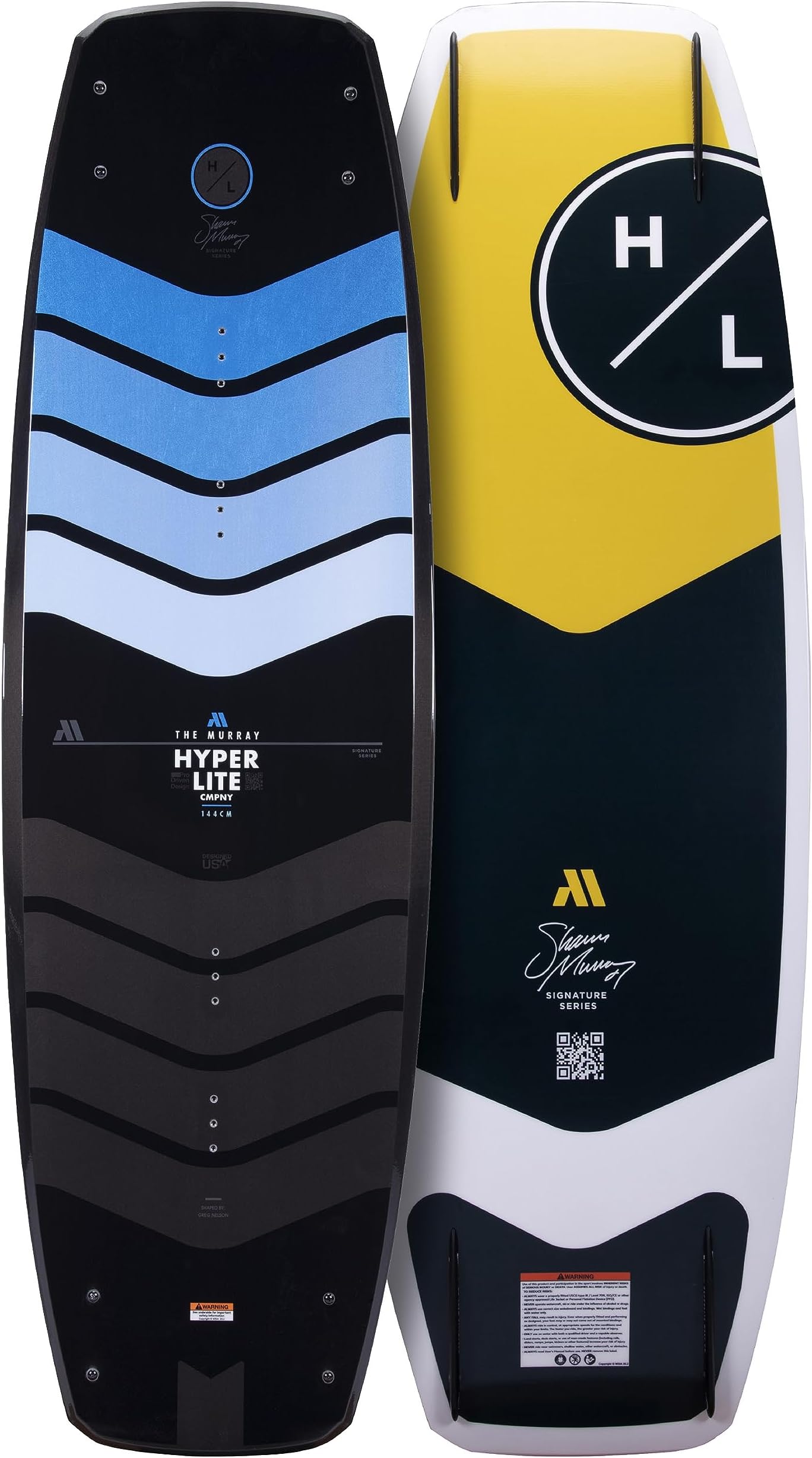 Hyperlite Murray Pro Wakeboard - Shaun Murray Signature Wakeboard - Perfect for Intermediate to Advanced Riders - Board and Fins Only