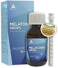 Melatonin Drops 1.9mg 90ml - Fast and Lasting Effect - Liquid Melatonin for Sleep- Deep and Restful Sleep - Sleep Well Adults and Children - Easy Dosing - Lemon Flavor - Vegan- Bodyathlon