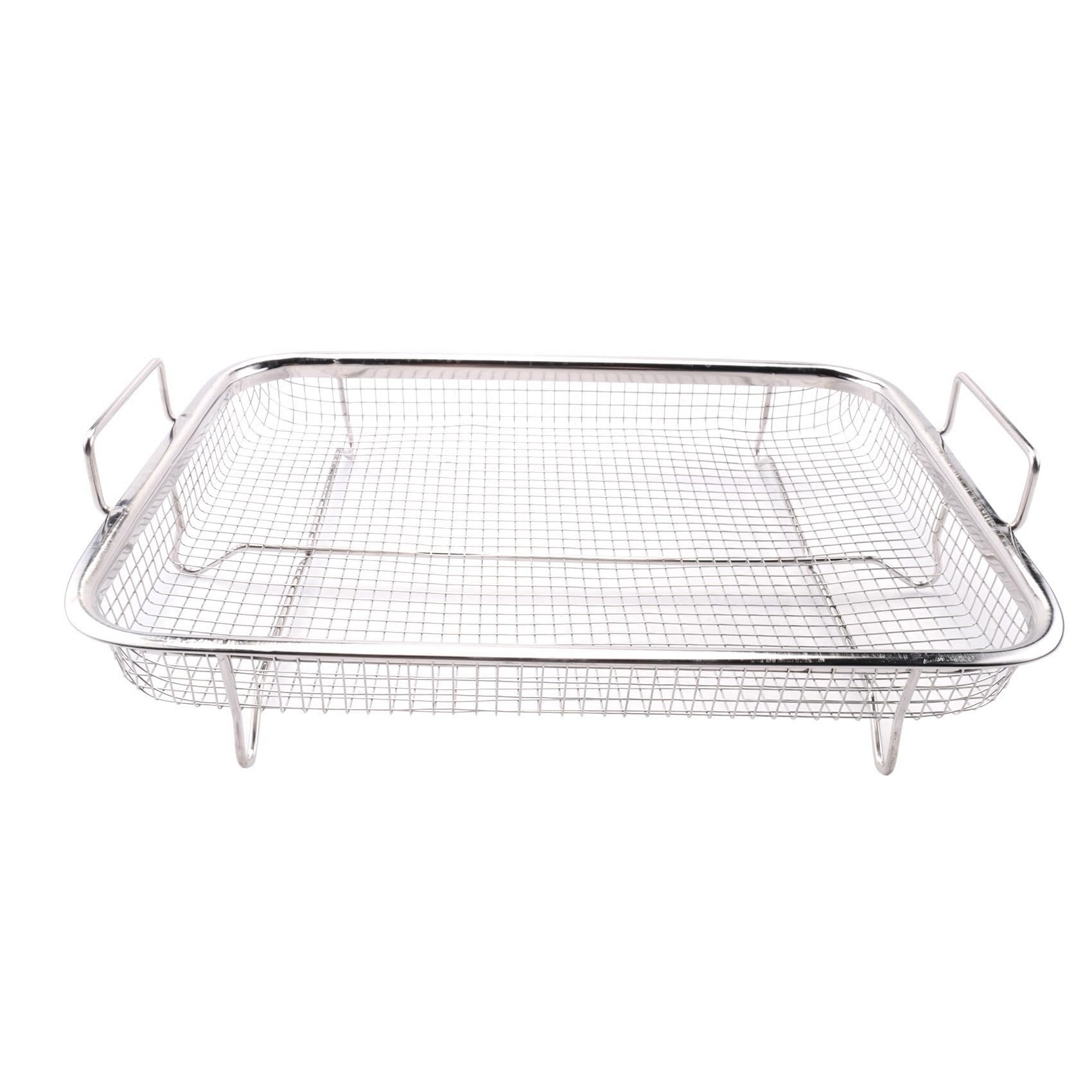 Panier de friteuse à air pour four, friteuse et poêle en acier inoxydable, friteuse à air de luxe dans votre four, lot de 4 pièces, pour le barbecue