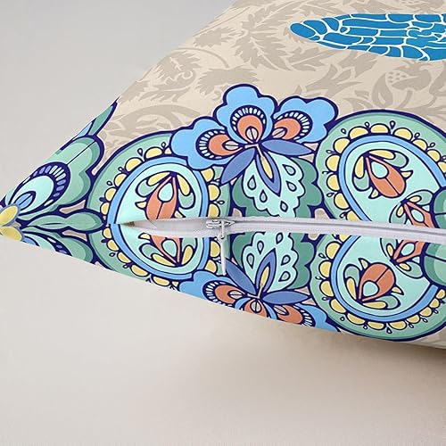 Miniatura 5 de jejeloiu Juego de 2 fundas de almohada de tortuga marina de 20 x 20 pulgadas, fundas decorativas para almohada decorativas de tortuga de reptil