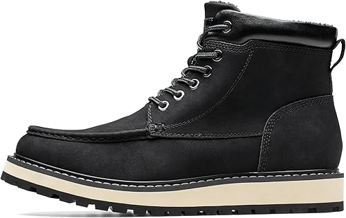 Vista 2 de Bruno Marc Botas estilo mocasín para hombre, cómodas, informales, con cuña