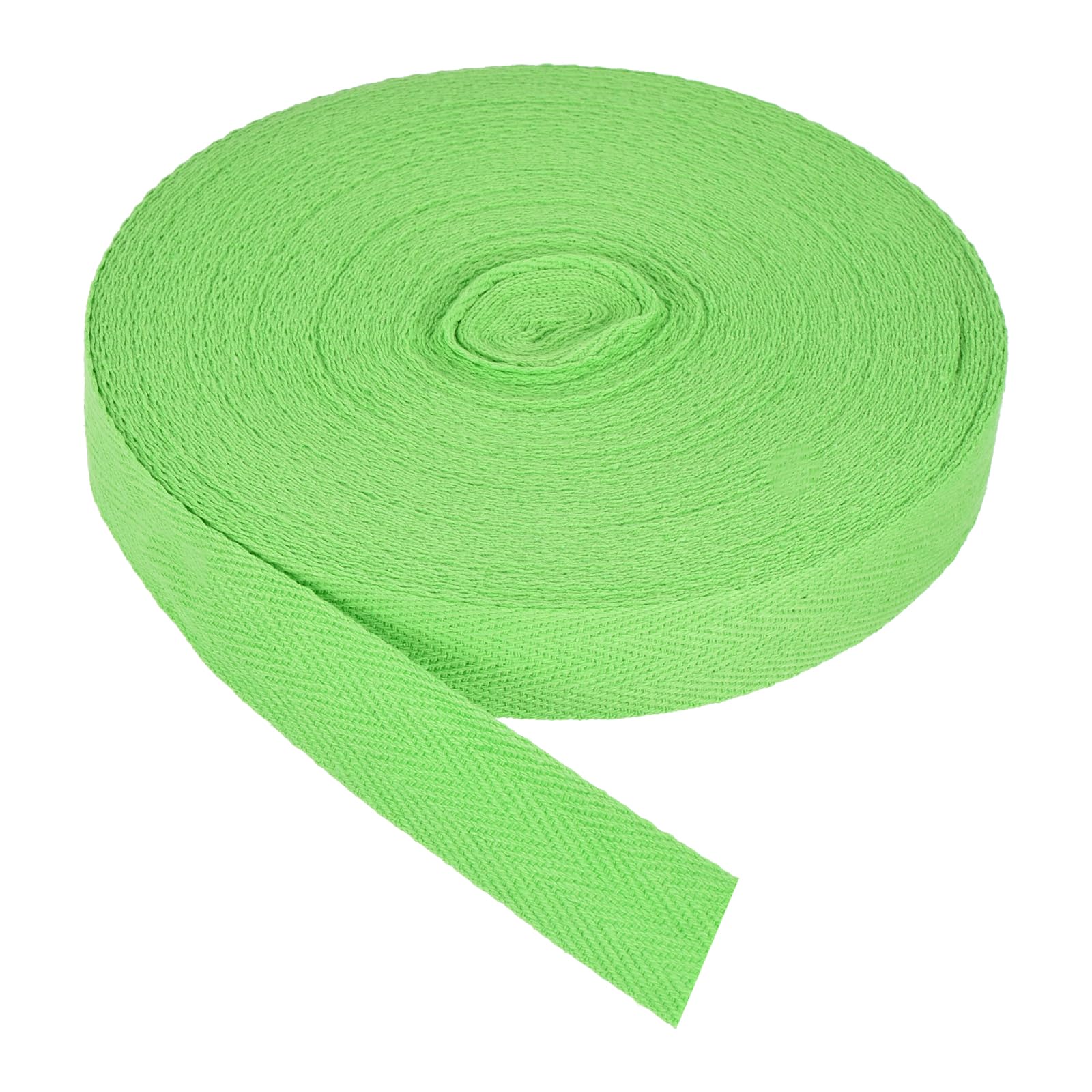 PATIKIL Cotton Twill Tape 20mm(3/4") 25 Yards Cotton Ribbon Bias Binding Tape Herringbone Webbing Trim for Sewing Gift Wrapping Craft DIY Bamboo Green