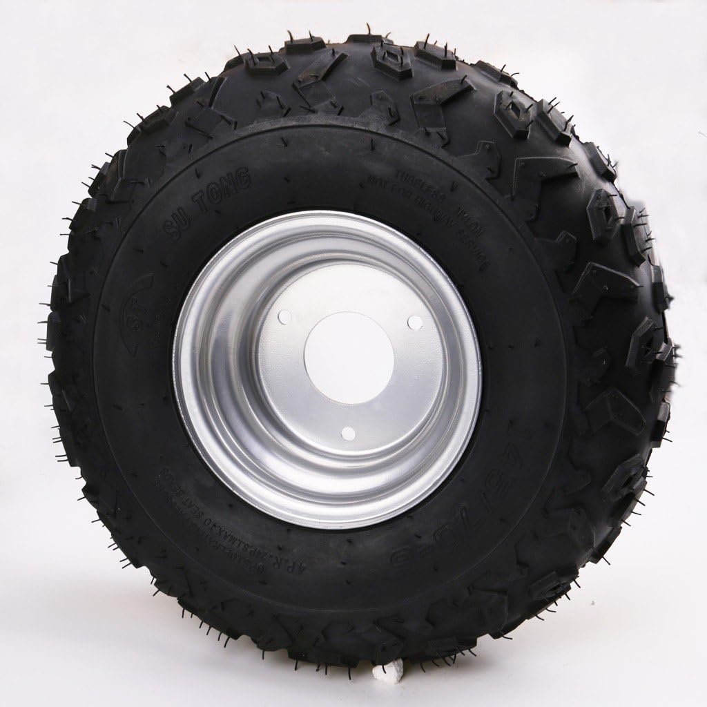 145/70-6 ATV Go Kart Quad Tires with Rims - 4PR Wheels for Off-Road Adventures (4)