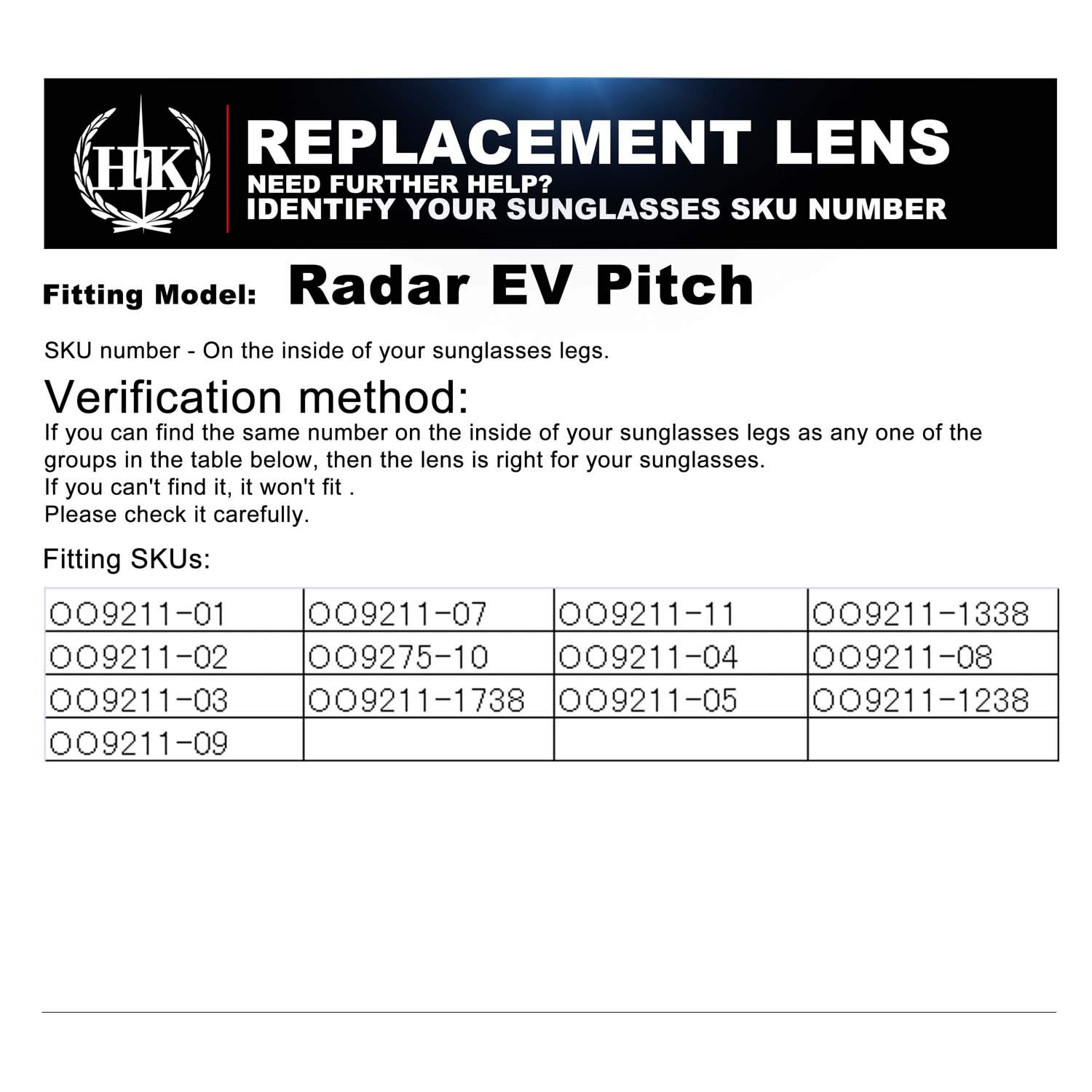 Rinforza gli uomini Lenti Compatibile/Sostituzione per Oakley Radar EV Pitch Rosso/Blu/Oro 24K/Emerald Verde Occhiali da sole