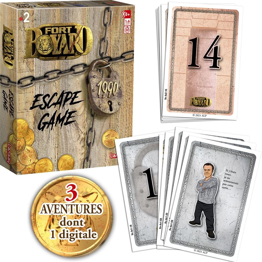 Lansay Fort Boyard Escape Game - Gioco da tavolo - Riflessione tra amici o familiari - da 8 anni - 2 a 6 giocatori