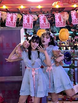 Amazon.com: Vibsion Womens Grady Twins Costume Blue Creepy Sister