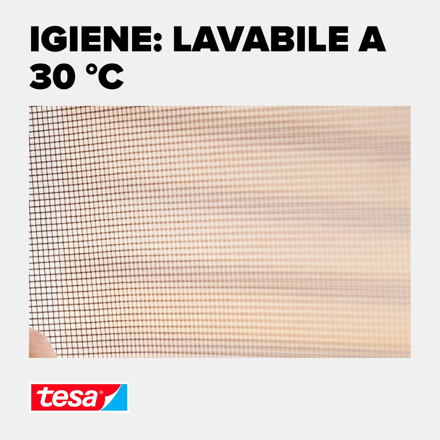 tesa INSECT STOP H&L Fly Screen Premium for Windows - zanzariera con nastro a strappo, rimovibile senza residui, antracite - 3x 135 x 155 cm