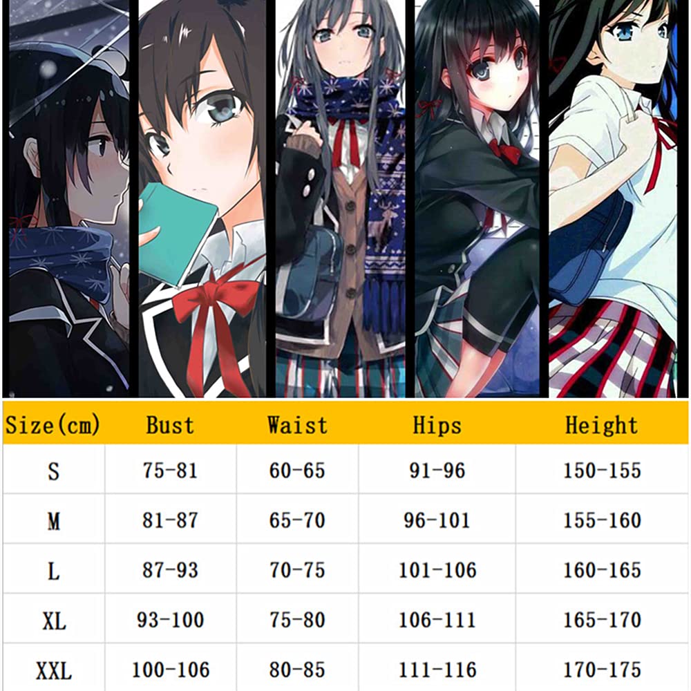 Charous Anime My Teen Commedia romantica SNAFU Cosplay Yukinoshita Yukino Costume, JK School Uniforme per Cosplay