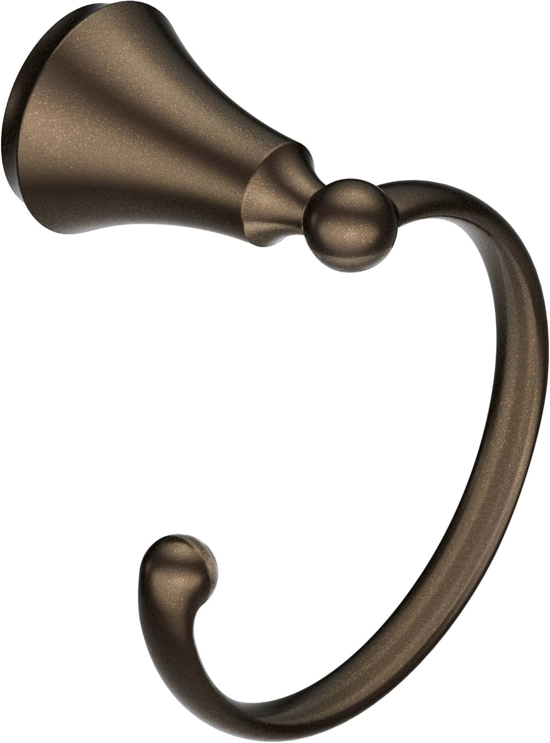 Moen YB5286ORB Wynford Bathroom Hand Towel Ring, 5.43 x 3.90 x 5.43 inches, Oil Rubbed Bronze