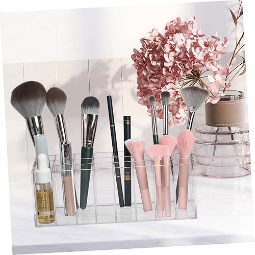 Miniatura 2 de ARTSEWPLY Organizador de lápiz labial, compartimento de almacenamiento de maquillaje, para oficina en casa, cosméticos, diseño transparente duradero