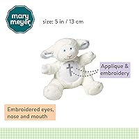 Vista 5 de Peluche sonajero de bautismo, de cordero Mary Meyer