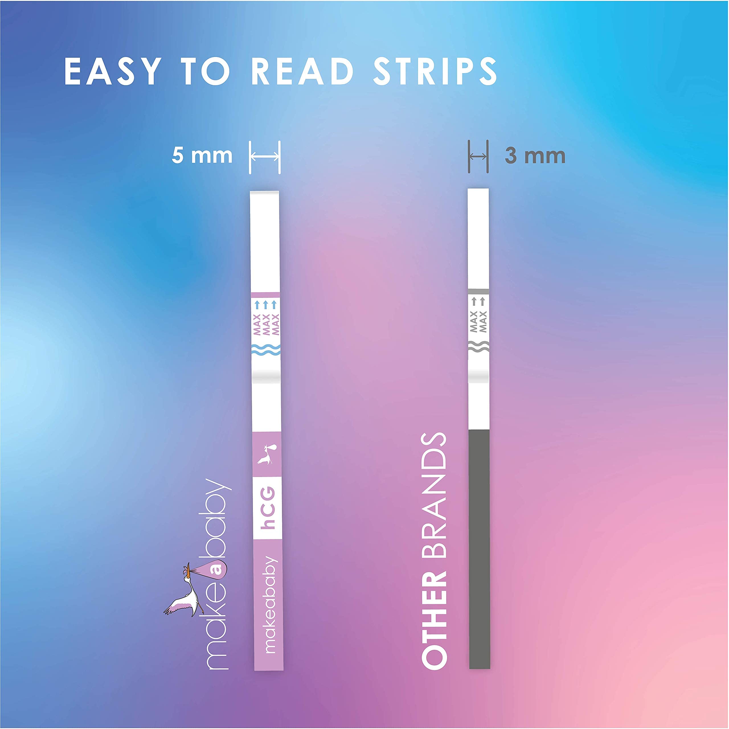 Make A Baby Ultra Sensitive Pregnancy Tests Bulk 50 hCG Test Strips