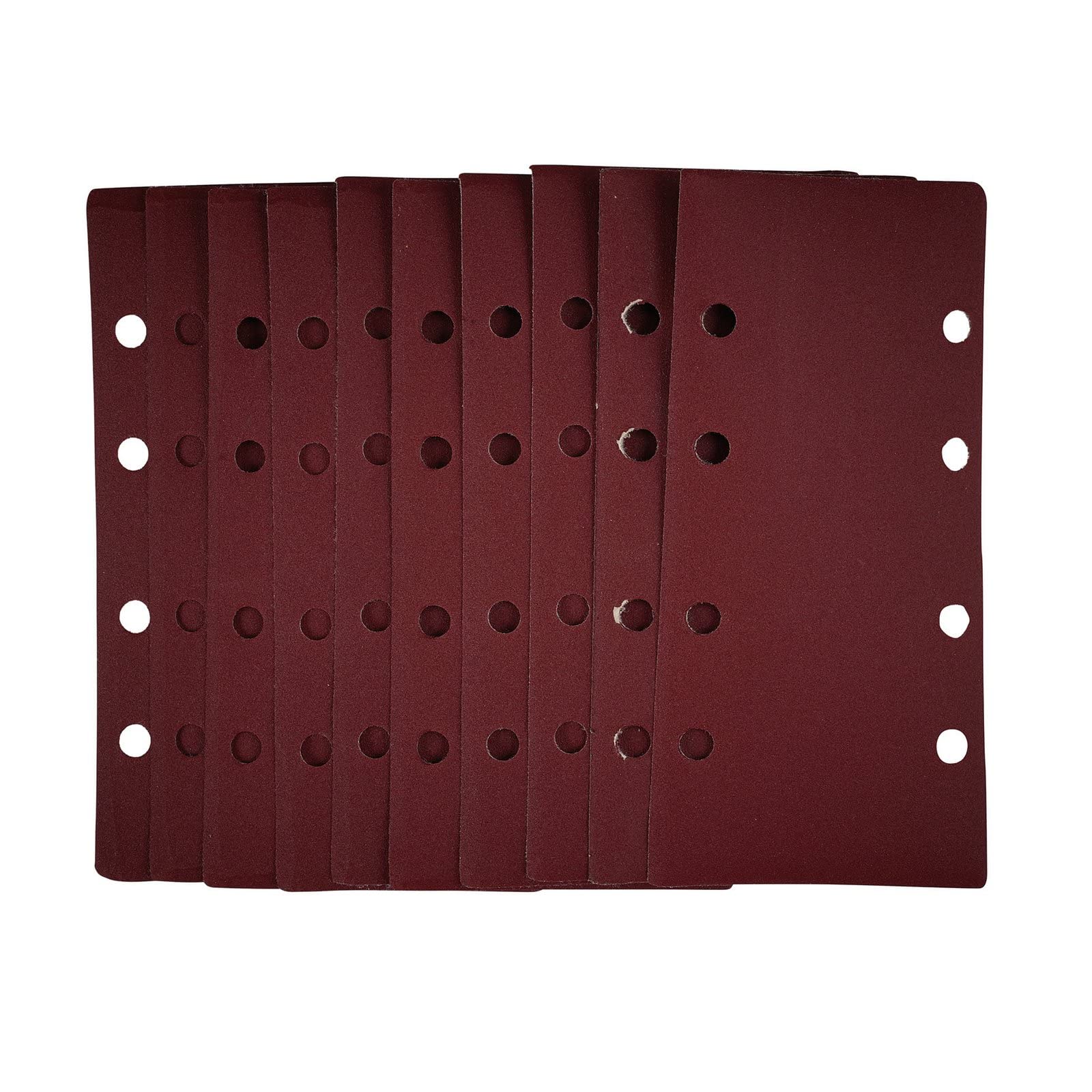 Draper Grain 1/3 Sanding Sheets With Hook And Loop, 93 X 190Mm, 240 Grit (Pack Of 10)