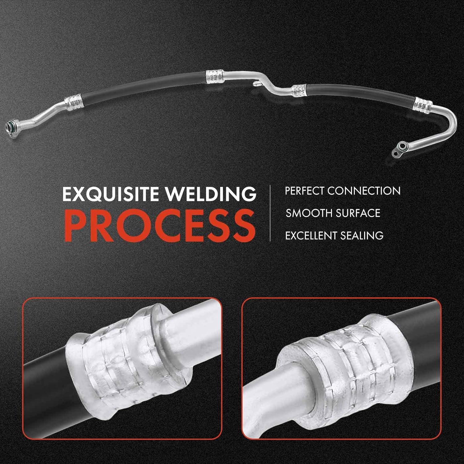 A-Premium A/C Suction Line Hose Assembly Compatible with Kia Rondo 2008-2012 L4 2.4L, Compressor to Evap