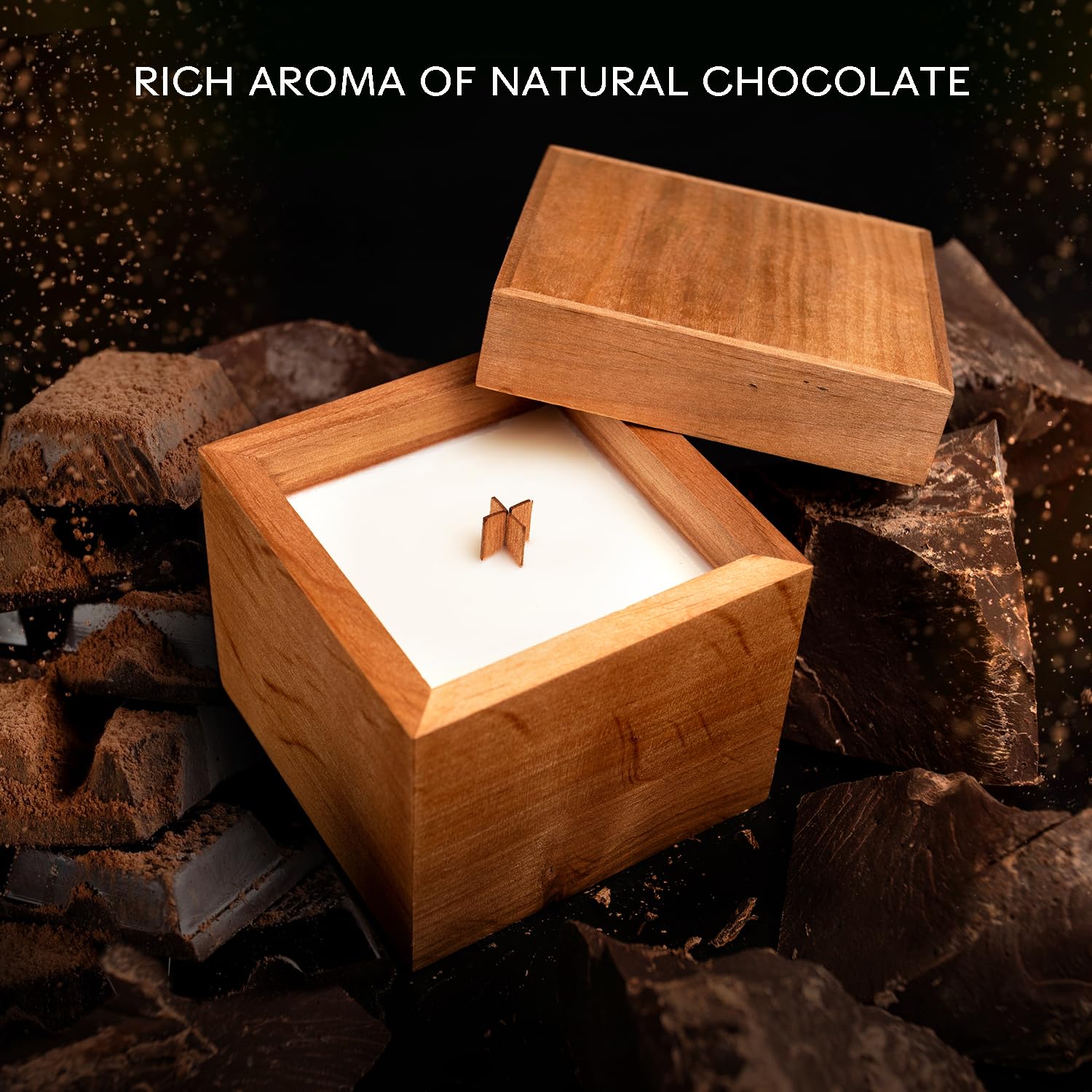 Sojawachs Duftkerzen für Zuhause - Soja-Kerzen Ungiftig Duftkerzen Geschenk - Aromatherapie Kerze - Sojawachskerzen Schokolade