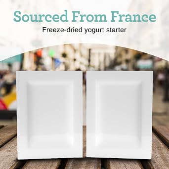Euro Cuisine RI1020 All Natural Yogurt Culture Starter Perfect for Dairy Free, Whole Milk, Protein Yogurt Probiotic Yogurt Pouches for Smooth, Creamy Homemade Yogurt
