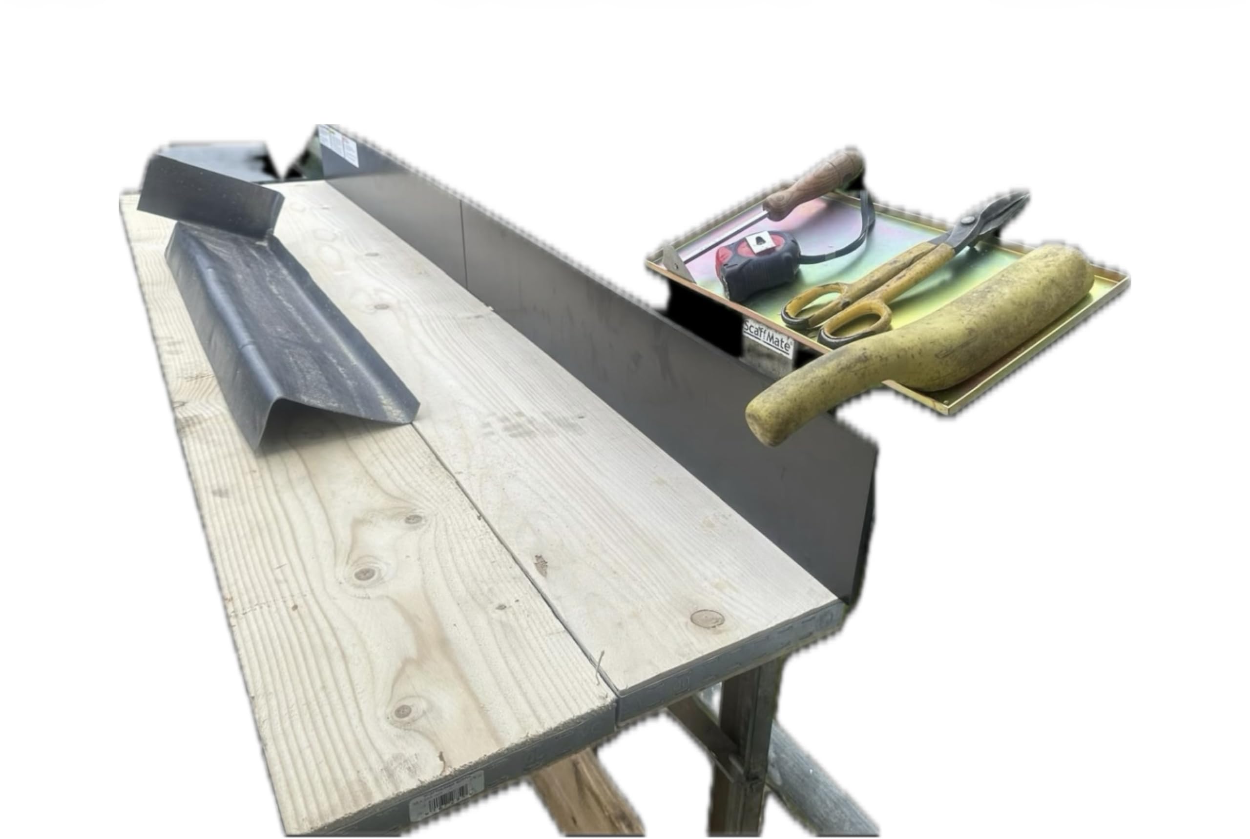 Scaffmate Tool Table fits into a scaffmate Bracket Heavy Duty Roofers Tool Platform