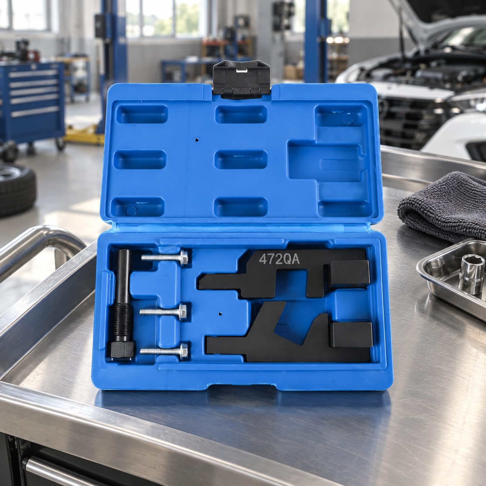 Kit Fasatura Motore per 472qa 1.5t in Acciaio al Carbonio con Atzzo di Posizionamento Albero a E Manovella con Custodia Rigida per Riparazione