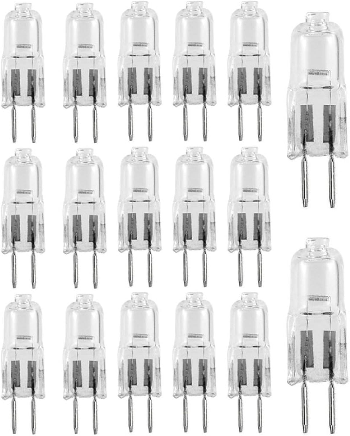 G6.35 Halogen Bulb 12V 24V 220V 35W 50W 75W 100W GY6.35 Halogen Lamp Beads Crystal Light Machine Work Lamp Dimmable G6.35 Halogen Light Bulb 20Pc 12V-20W