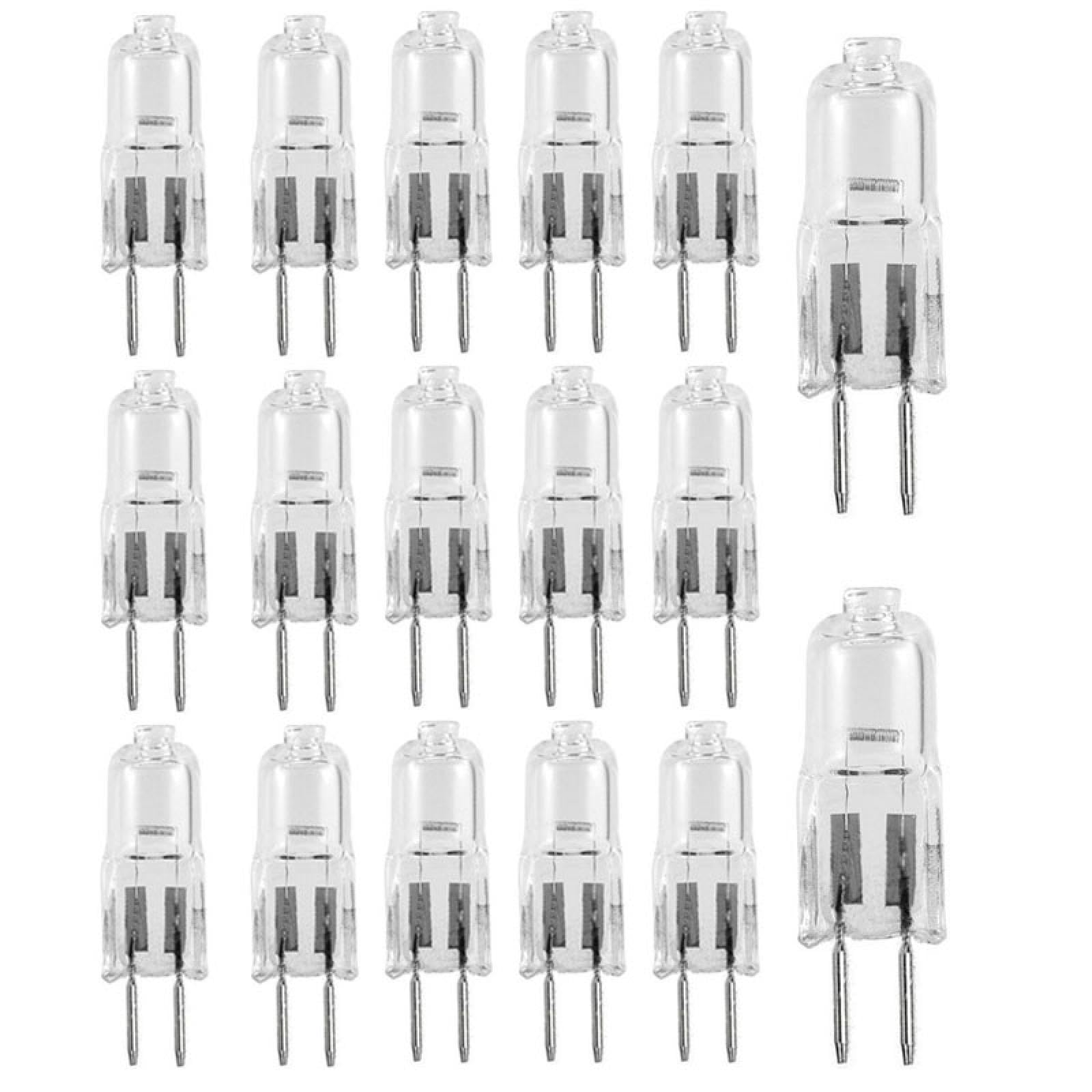 UGEFKMQ G6.35 Halogen Light Bulb 12V 24V 220V 35W 50W 75W 100W GY6.35 Halogen Lamp Beads Crystal Light Machine Work Lamp Dimmable 20Pc 24V-35W