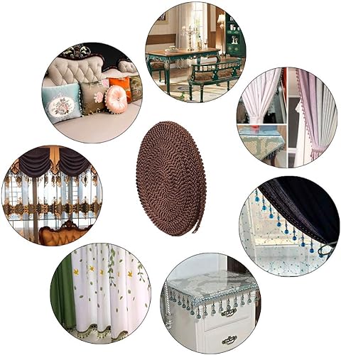 Miniatura 7 de PH PandaHall Ribete de trenza, 45.9 ft (15 yardas) 0.512 in (0.5 pulgadas) tejido de poliéster trenza adorno decorativo Gimp cinta para disfraces,