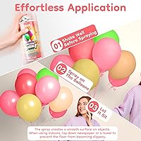 Vista 3 de Spray abrillantador para globos LOOLEY con aroma a melocotón, 15 fl.oz, 168+ horas de brillo ultra duradero, spray para globos de alto brillo, Aroma