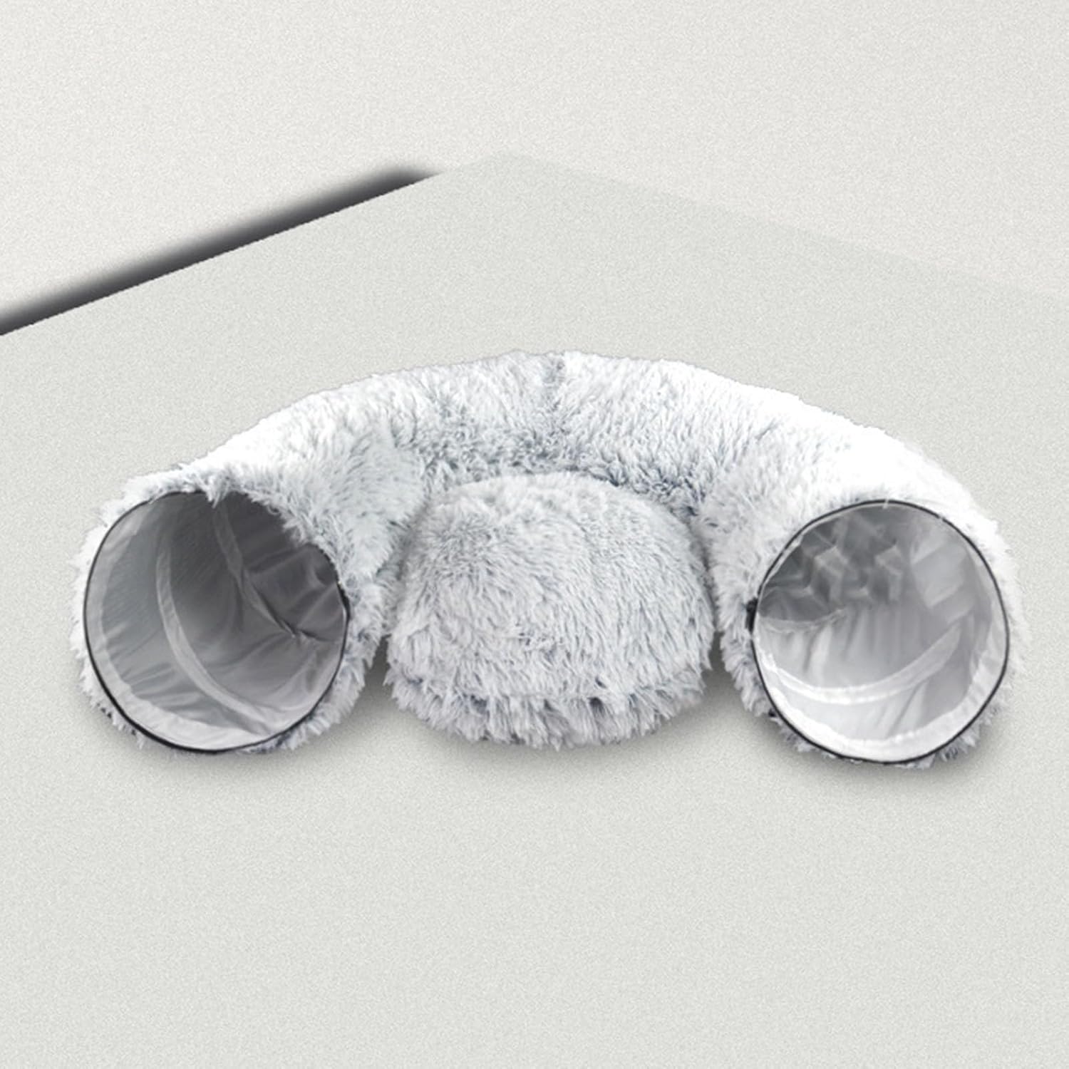 猫用ベッドトンネル,2-in-1 プラッシュ 冬用 子猫ネスト,温かい猫用ベッド - 動物愛好家向け 寒い季節 室内 家庭 回復期